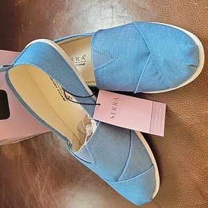 Serra Ladies Memory Foam Canvas Slip-ons NEW
